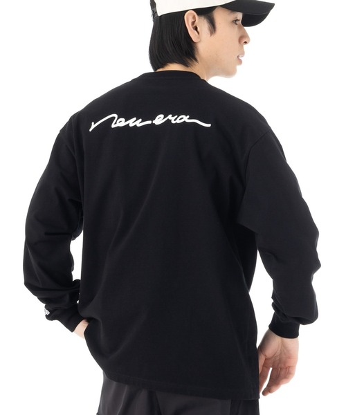 ニューエラ長袖Tシャツ ロンT 手書き風ロゴ ONSPOTZ別注（Tシャツ