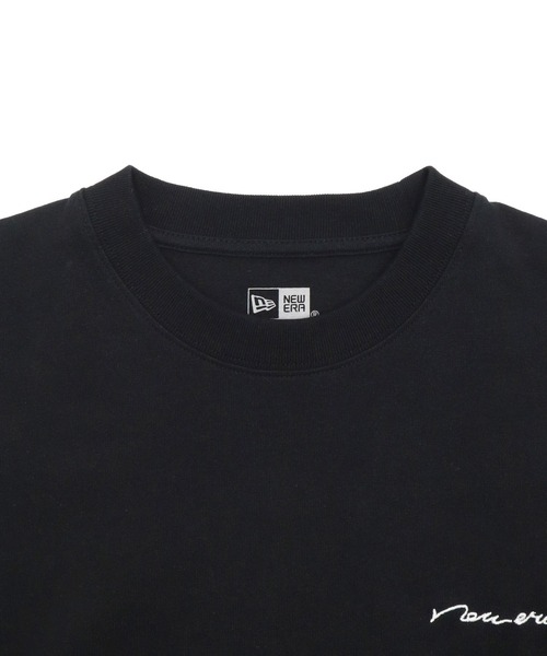 NEW ERA(ニューエラ)の「ニューエラ長袖Tシャツ ロンT 手書き風ロゴ ONSPOTZ別注(Tシャツ/カットソー・メンズ・ホワイト/ブラック・S/M/L/XL/XXL)」の5枚目の写真