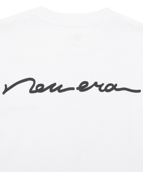NEW ERA(ニューエラ)の「ニューエラ長袖Tシャツ ロンT 手書き風ロゴ ONSPOTZ別注(Tシャツ/カットソー・メンズ・ホワイト/ブラック・S/M/L/XL/XXL)」の17枚目の写真