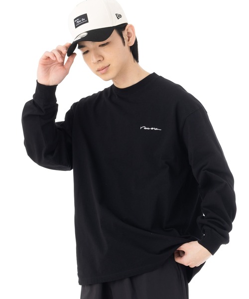NEW ERA(ニューエラ)の「ニューエラ長袖Tシャツ ロンT 手書き風ロゴ ONSPOTZ別注(Tシャツ/カットソー・メンズ・ホワイト/ブラック・S/M/L/XL/XXL)」の22枚目の写真