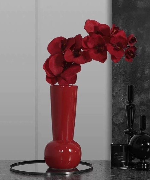 somni / ソニ 】 北欧 ガラスフラワーベース 花瓶（フラワーベース