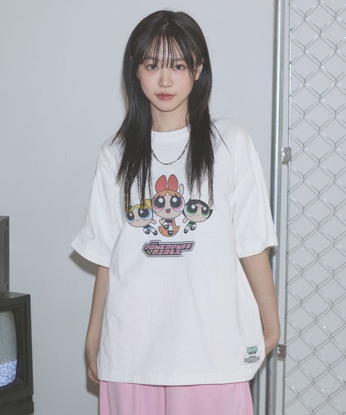 DISCUS(ディスカス)の「Buyer's Select/DISCUS×パワーパフガールズクルーネック半袖ピグメントTシャツ(Tシャツ/カットソー・メンズ・ブラック系2/ホワイト系1/ホワイト系2/ブラック系1・M/L)」の8枚目の写真