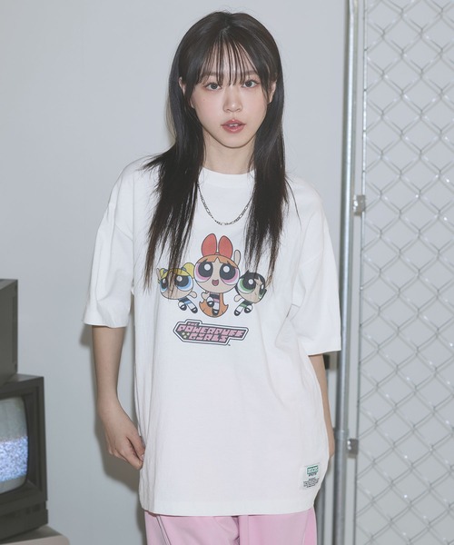 DISCUS(ディスカス)の「Buyer's Select/DISCUS×パワーパフガールズクルーネック半袖ピグメントTシャツ(Tシャツ/カットソー・メンズ・ブラック系2/ホワイト系1/ホワイト系2/ブラック系1・M/L)」の10枚目の写真