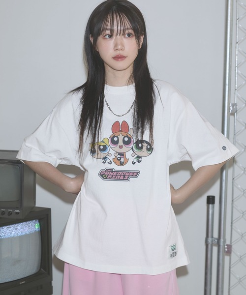 DISCUS(ディスカス)の「Buyer's Select/DISCUS×パワーパフガールズクルーネック半袖ピグメントTシャツ(Tシャツ/カットソー・メンズ・ブラック系2/ホワイト系1/ホワイト系2/ブラック系1・M/L)」の12枚目の写真
