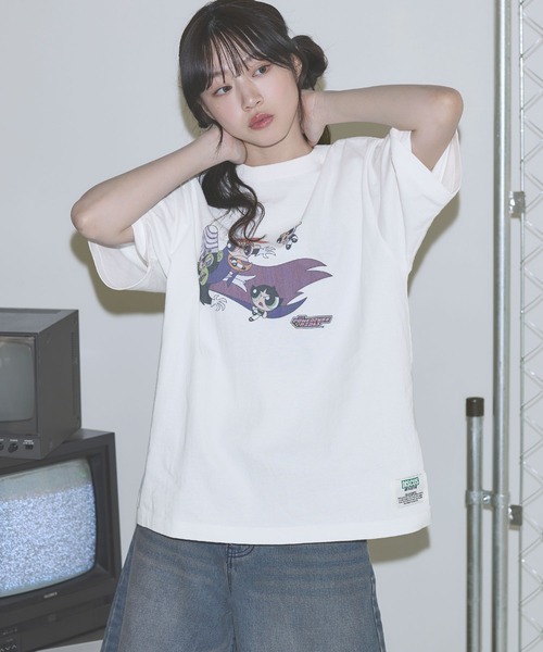DISCUS(ディスカス)の「Buyer's Select/DISCUS×パワーパフガールズクルーネック半袖ピグメントTシャツ(Tシャツ/カットソー・メンズ・ブラック系2/ホワイト系1/ホワイト系2/ブラック系1・M/L)」の19枚目の写真
