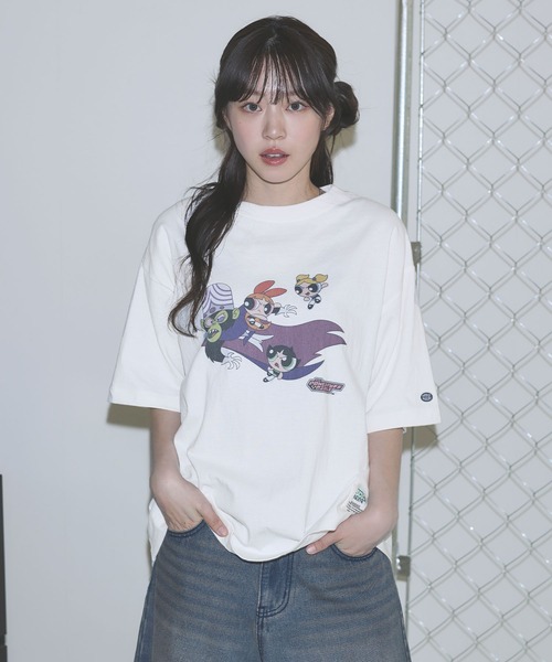 DISCUS(ディスカス)の「Buyer's Select/DISCUS×パワーパフガールズクルーネック半袖ピグメントTシャツ(Tシャツ/カットソー・メンズ・ブラック系2/ホワイト系1/ホワイト系2/ブラック系1・M/L)」の20枚目の写真