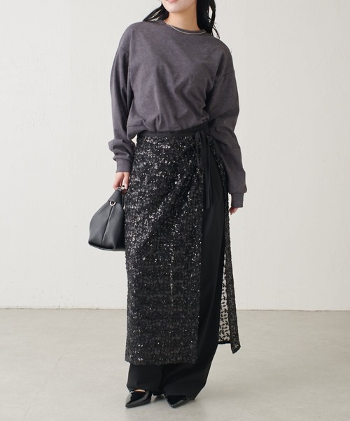 Lui's(ルイス)の「ヴィンテージニットカットソー(Tシャツ/カットソー・レディース・ブラック/ピンク/ベージュ・FREE)」の10枚目の写真