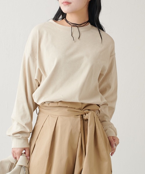 Lui's(ルイス)の「ヴィンテージニットカットソー(Tシャツ/カットソー・レディース・ブラック/ピンク/ベージュ・FREE)」の17枚目の写真