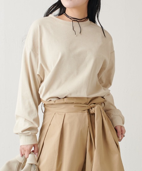 Lui's(ルイス)の「ヴィンテージニットカットソー(Tシャツ/カットソー・レディース・ブラック/ピンク/ベージュ・FREE)」の18枚目の写真