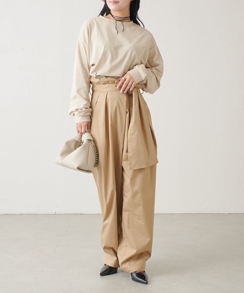 Lui's(ルイス)の「ヴィンテージニットカットソー(Tシャツ/カットソー・レディース・ブラック/ピンク/ベージュ・FREE)」の21枚目の写真