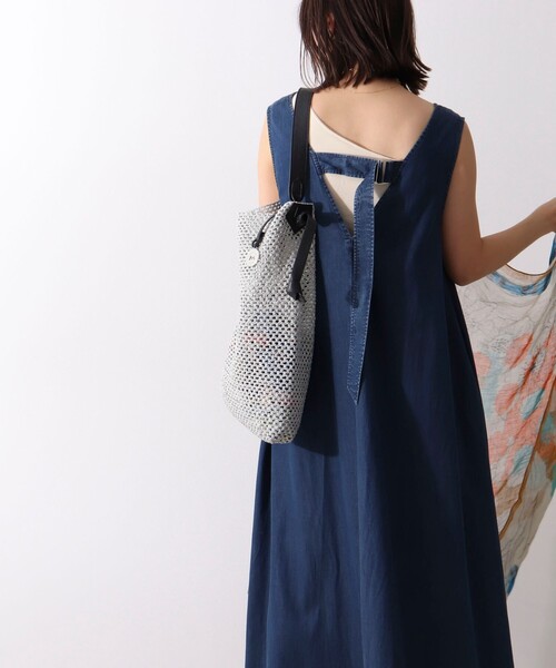 NOLLEY’S（ノーリーズ）の「【MARCO MASI/ マルコマージ】雑材ノットワンハンドルバッグ（ショルダーバッグ・レディース・ライトグレー・FREE）」の10枚目の写真