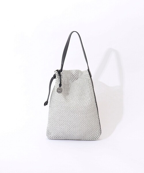 NOLLEY’S（ノーリーズ）の「【MARCO MASI/ マルコマージ】雑材ノットワンハンドルバッグ（ショルダーバッグ・レディース・ライトグレー・FREE）」の11枚目の写真