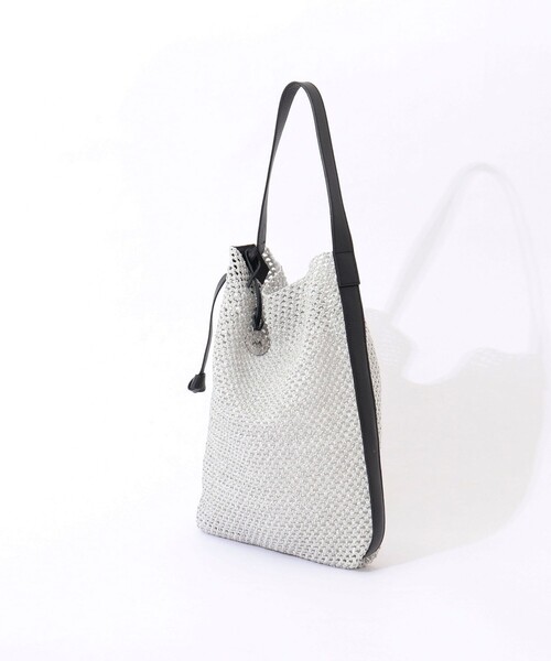 NOLLEY’S（ノーリーズ）の「【MARCO MASI/ マルコマージ】雑材ノットワンハンドルバッグ（ショルダーバッグ・レディース・ライトグレー・FREE）」の13枚目の写真