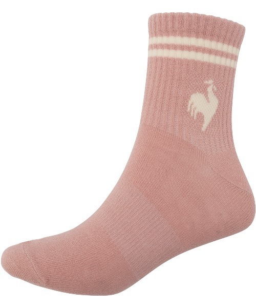 le coq sportif（ルコックスポルティフ）の「3Pソックス(ショート丈)【返品不可商品】（ソックス/靴下・メンズ・ホワイト×ピンク/ホワイト系その他4・25-27/22-24）」の6枚目の写真