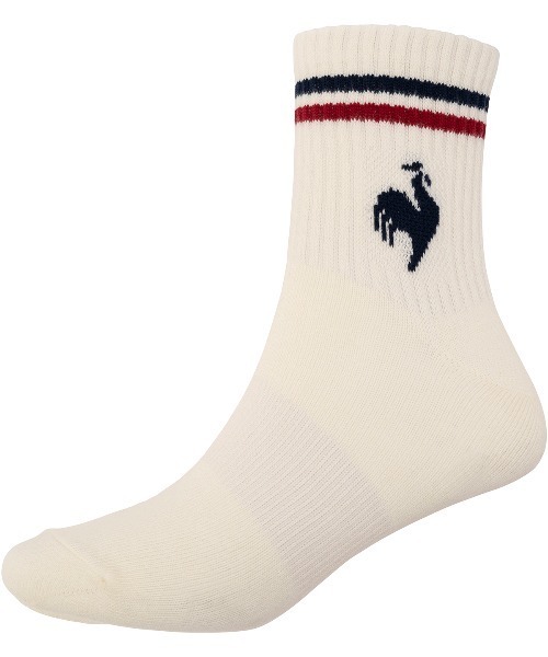 le coq sportif（ルコックスポルティフ）の「3Pソックス(ショート丈)【返品不可商品】（ソックス/靴下・メンズ・ホワイト×ピンク/ホワイト系その他4・25-27/22-24）」の11枚目の写真