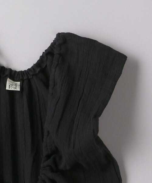 BASERANGE（ベースレンジ）の「＜BASERANGE＞ギャザー ノースリーブ ワンピース（ワンピース・レディース・ブラック・XS）」の5枚目の写真