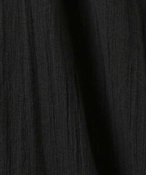 BASERANGE（ベースレンジ）の「＜BASERANGE＞ギャザー ノースリーブ ワンピース（ワンピース・レディース・ブラック・XS）」の7枚目の写真