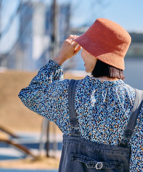 FOUND GOOD(ファウンドグッド)の「パイルハット(ハット・レディース・ネイビー/ブラック/アイボリー/オレンジ系5・FREE)」の6枚目の写真