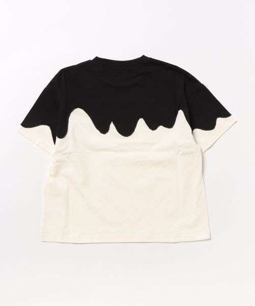 unica(ユニカ)の「バイカラーT(Tシャツ/カットソー・キッズ・ブラック×ホワイト/ブルー系その他・S/M/L/XL)」の3枚目の写真