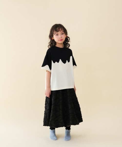 unica(ユニカ)の「バイカラーT(Tシャツ/カットソー・キッズ・ブラック×ホワイト/ブルー系その他・S/M/L/XL)」の11枚目の写真