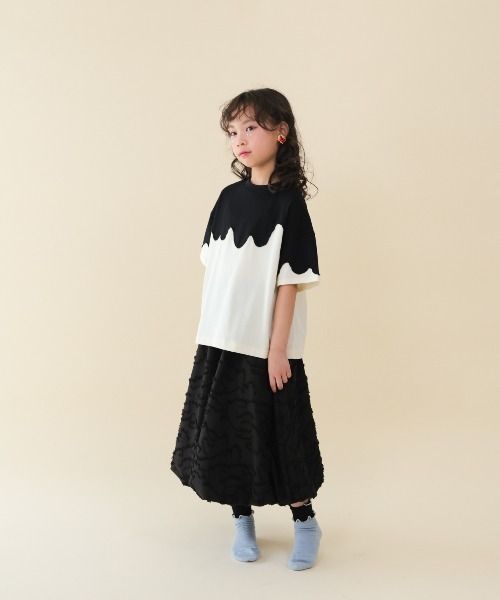 unica(ユニカ)の「バイカラーT(Tシャツ/カットソー・キッズ・ブラック×ホワイト/ブルー系その他・S/M/L/XL)」の12枚目の写真