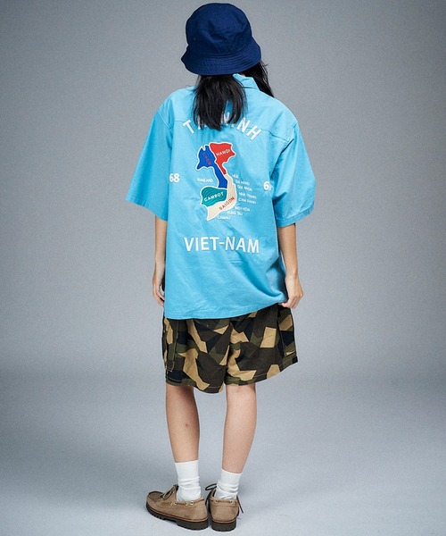 Universal Style Wear(ユニバーサルスタイルウェア)の「Universal Style Wear ベト ファティーグ シャツ(シャツ/ブラウス・メンズ・オフホワイト/ブルー/ブラック/ベージュ・MEDIUM/LARGE/X-LARGE)」の11枚目の写真