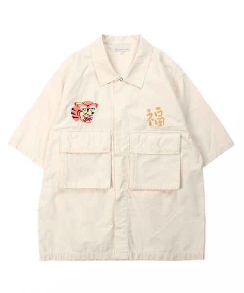 Universal Style Wear(ユニバーサルスタイルウェア)の「Universal Style Wear ベト ファティーグ シャツ(シャツ/ブラウス・メンズ・オフホワイト/ブルー/ブラック/ベージュ・MEDIUM/LARGE/X-LARGE)」の22枚目の写真