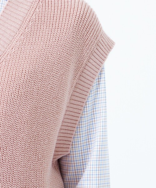 MACKINTOSH PHILOSOPHY(マッキントッシュ フィロソフィー)の「ムリネニットベスト(ベスト・レディース・ベージュ/レッド/ダークネイビー・38/36)」の10枚目の写真