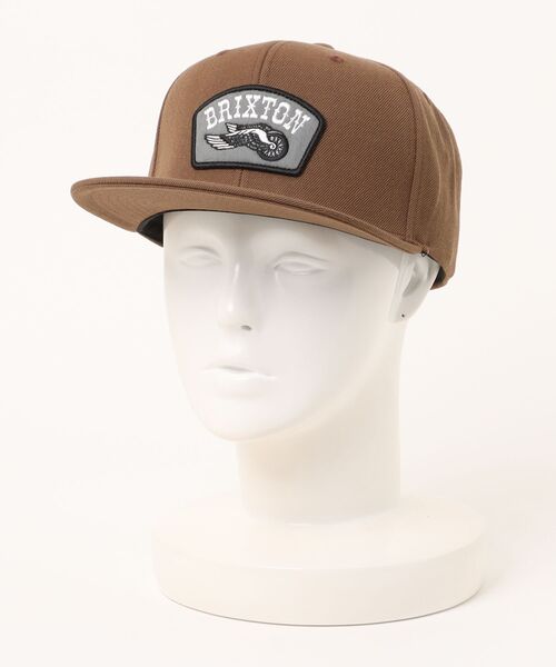 BRIXTON（ブリクストン）の「BRIXTON/ブリクストン キャップ ROLLER MP SNPK フラットバイザー スナップバック 11803（キャップ・メンズ・ブラウン/ブラック・FREE）」の8枚目の写真