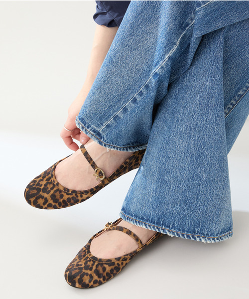 Gianvito Rossi>>ジャンヴィトのヒョウ柄バレエフラット Gianvito Rossi>>ジャンヴィトのヒョウ柄バレエフラット