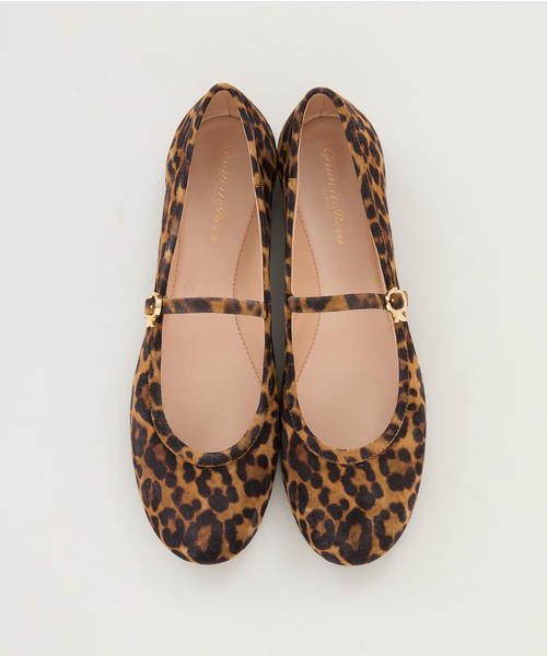 Gianvito Rossi>>ジャンヴィトのヒョウ柄バレエフラット Gianvito Rossi ジャンヴィト ロッシ CARLA CAMOSCIO LEOPARD PR
