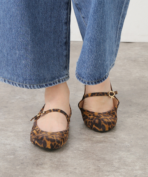 【Gianvito Rossi】ジャンヴィト・ロッシ / CARLA GIANVITO ROSSI Carla leather Mary Jane ballet flats | NET-A