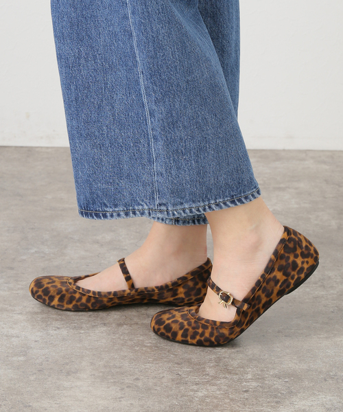Gianvito Rossi(ジャンヴィトロッシ)の「Gianvito Rossi ジャンヴィト ロッシ CARLA CAMOSCIO LEOPARD PR(バレエシューズ・レディース・A・36/37/39/38)」の15枚目の写真