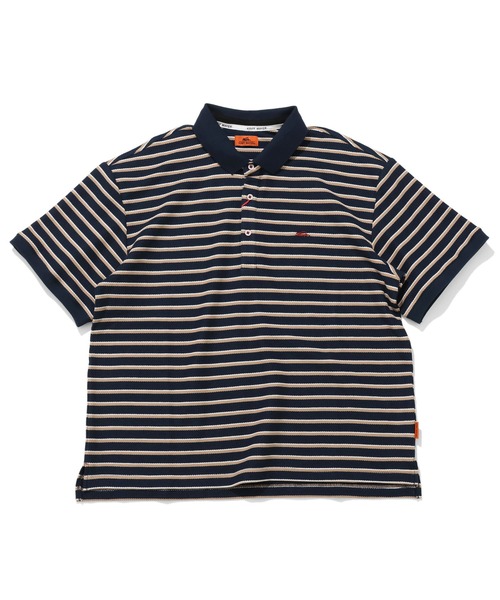 KRIFF MAYER（クリフメイヤー）の「《WEB限定》リラックス冷感リンクスカノコポロ（ポロシャツ・メンズ・ネイビー系/ホワイト系その他/ベージュ系・MEDIUM/LARGE/X-LARGE）」の3枚目の写真