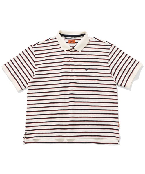 KRIFF MAYER（クリフメイヤー）の「《WEB限定》リラックス冷感リンクスカノコポロ（ポロシャツ・メンズ・ネイビー系/ホワイト系その他/ベージュ系・MEDIUM/LARGE/X-LARGE）」の2枚目の写真