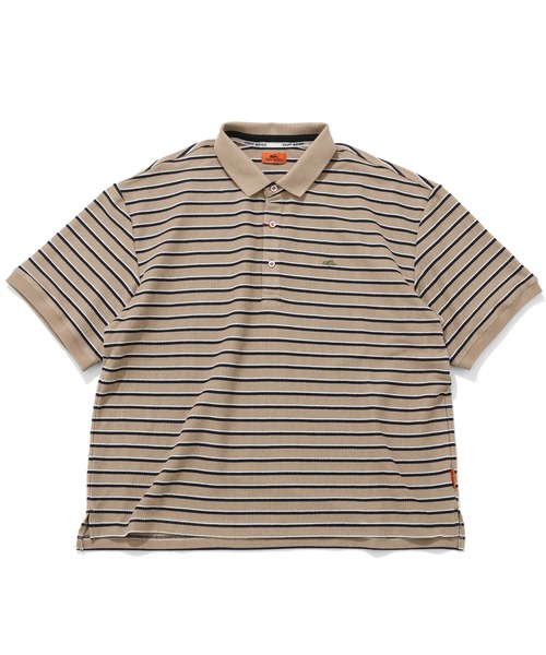 KRIFF MAYER（クリフメイヤー）の「《WEB限定》リラックス冷感リンクスカノコポロ（ポロシャツ・メンズ・ネイビー系/ホワイト系その他/ベージュ系・MEDIUM/LARGE/X-LARGE）」の4枚目の写真