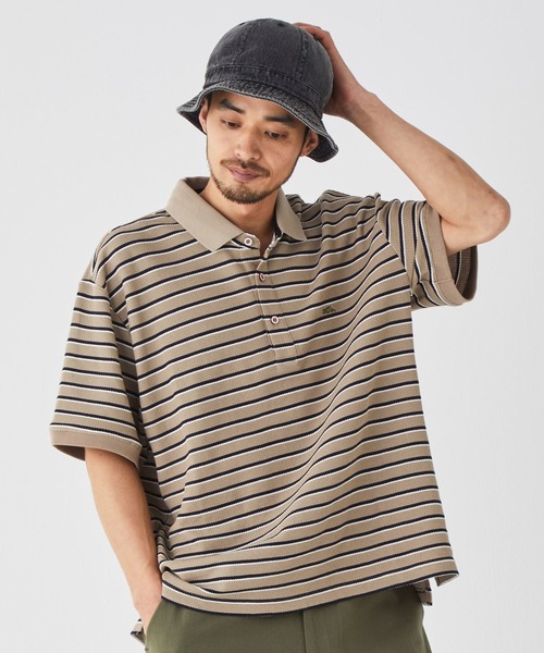 KRIFF MAYER（クリフメイヤー）の「《WEB限定》リラックス冷感リンクスカノコポロ（ポロシャツ・メンズ・ネイビー系/ホワイト系その他/ベージュ系・MEDIUM/LARGE/X-LARGE）」の14枚目の写真