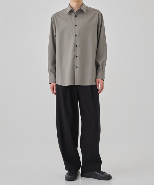 UNITED TOKYO（ユナイテッドトウキョウ）の「【大人気新色入荷】バレルチノパンツ ハイツイストコットン　｜大人気/防シワ/ハリ感/ドライタッチ/チノパンツ/オールシーズン/コットン100％/ワイドパンツ/タック（チノパンツ・メンズ・ブラック/オフホワイト/ブラウン/ベージュ/ホワイト/チャコールグレー/オリーブ/ネイビー・1/2/3）」の17枚目の写真