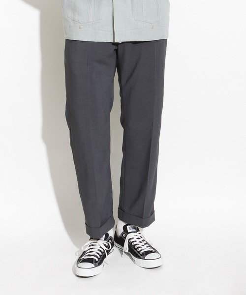 ROTAR(ローター)の「Summer Two tuck Trousers(チノパンツ・メンズ・ブラック/ブラウン/チャコール・LARGE/MEDIUM)」の2枚目の写真