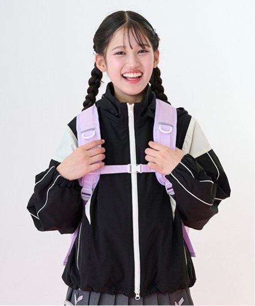 メゾピアノジュニア　【Cuugal掲載】クリアラメポーチつきリュック セール】【Cuugal掲載】クリアラメポーチつきリュック（バックパック