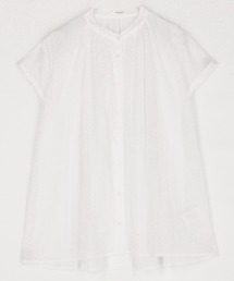 Grand PARK | シアー フレンチスリーブシャツ(シャツ/ブラウス)