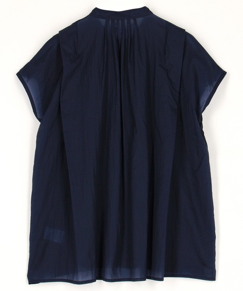 Grand PARK（グランドパーク）の「シアー フレンチスリーブシャツ（シャツ/ブラウス・レディース・ネイビー/ホワイト/ライトグレー/ライトグリーン・FREE）」の5枚目の写真