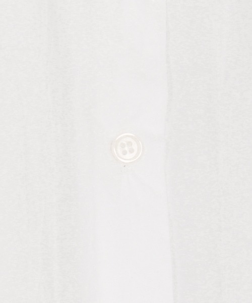 Grand PARK（グランドパーク）の「シアー フレンチスリーブシャツ（シャツ/ブラウス・レディース・ネイビー/ホワイト/ライトグレー/ライトグリーン・FREE）」の9枚目の写真