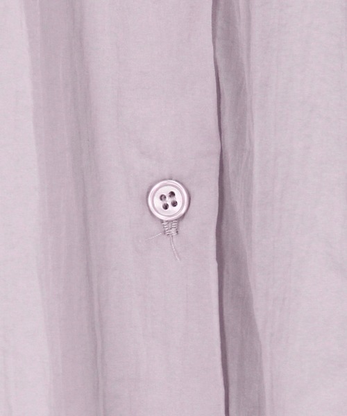 Grand PARK（グランドパーク）の「シアー フレンチスリーブシャツ（シャツ/ブラウス・レディース・ネイビー/ホワイト/ライトグレー/ライトグリーン・FREE）」の10枚目の写真