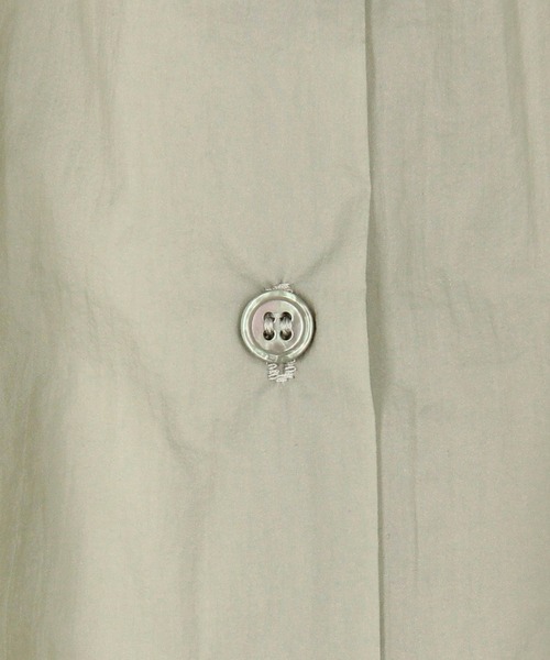 Grand PARK（グランドパーク）の「シアー フレンチスリーブシャツ（シャツ/ブラウス・レディース・ネイビー/ホワイト/ライトグレー/ライトグリーン・FREE）」の11枚目の写真