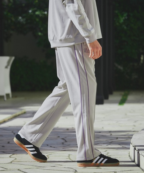 The DUFFER of ST.GEORGE（ザダファーオブセントジョージ）の「POLYESTER JERSEY SET UP TRUCK PANTS：セットアップ トラックパンツ（その他パンツ・メンズ・ブラック/ライトグレー・MEDIUM/LARGE/X-LARGE）」の12枚目の写真