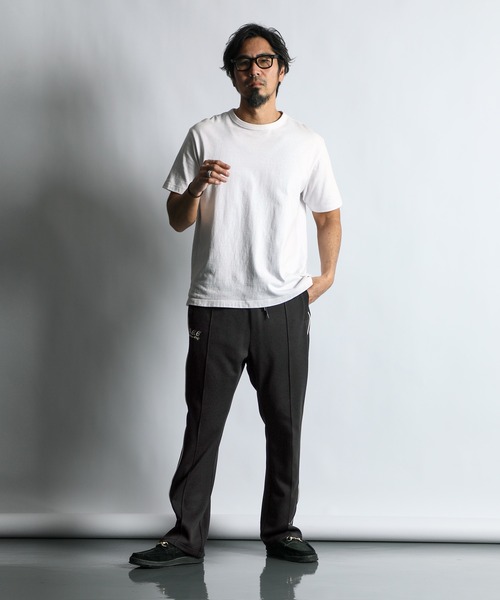 The DUFFER of ST.GEORGE（ザダファーオブセントジョージ）の「POLYESTER JERSEY SET UP TRUCK PANTS：セットアップ トラックパンツ（その他パンツ・メンズ・ブラック/ライトグレー・MEDIUM/LARGE/X-LARGE）」の8枚目の写真