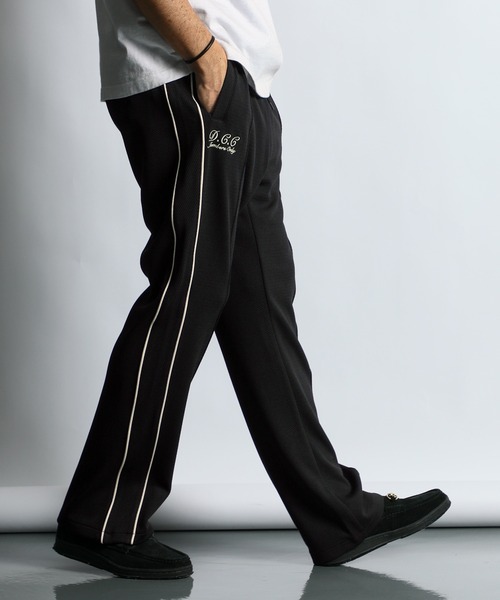 The DUFFER of ST.GEORGE（ザダファーオブセントジョージ）の「POLYESTER JERSEY SET UP TRUCK PANTS：セットアップ トラックパンツ（その他パンツ・メンズ・ブラック/ライトグレー・MEDIUM/LARGE/X-LARGE）」の7枚目の写真