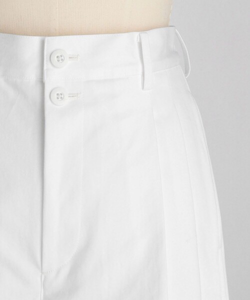 LOEFF（ロエフ）＞コットン ツイル チノ タックパンツ WHITE MEN'S