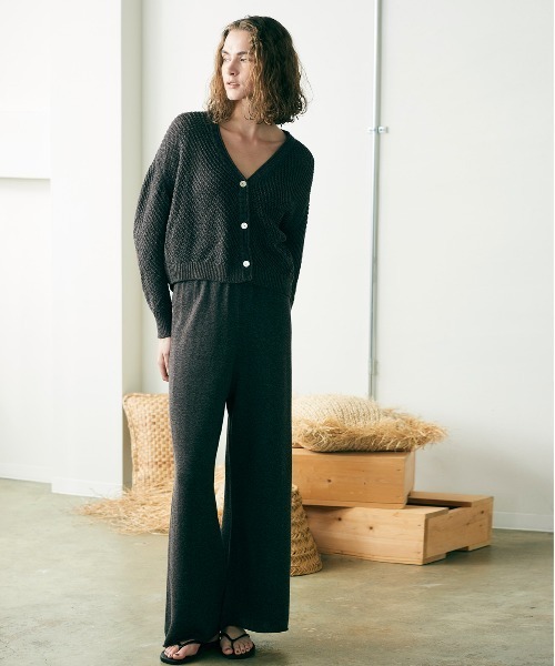 WALANCE(ワランス)の「paper mesh knit cardigan(カーディガン/ボレロ・レディース・ブラウン/アイボリー/ブラック・FREE)」の21枚目の写真